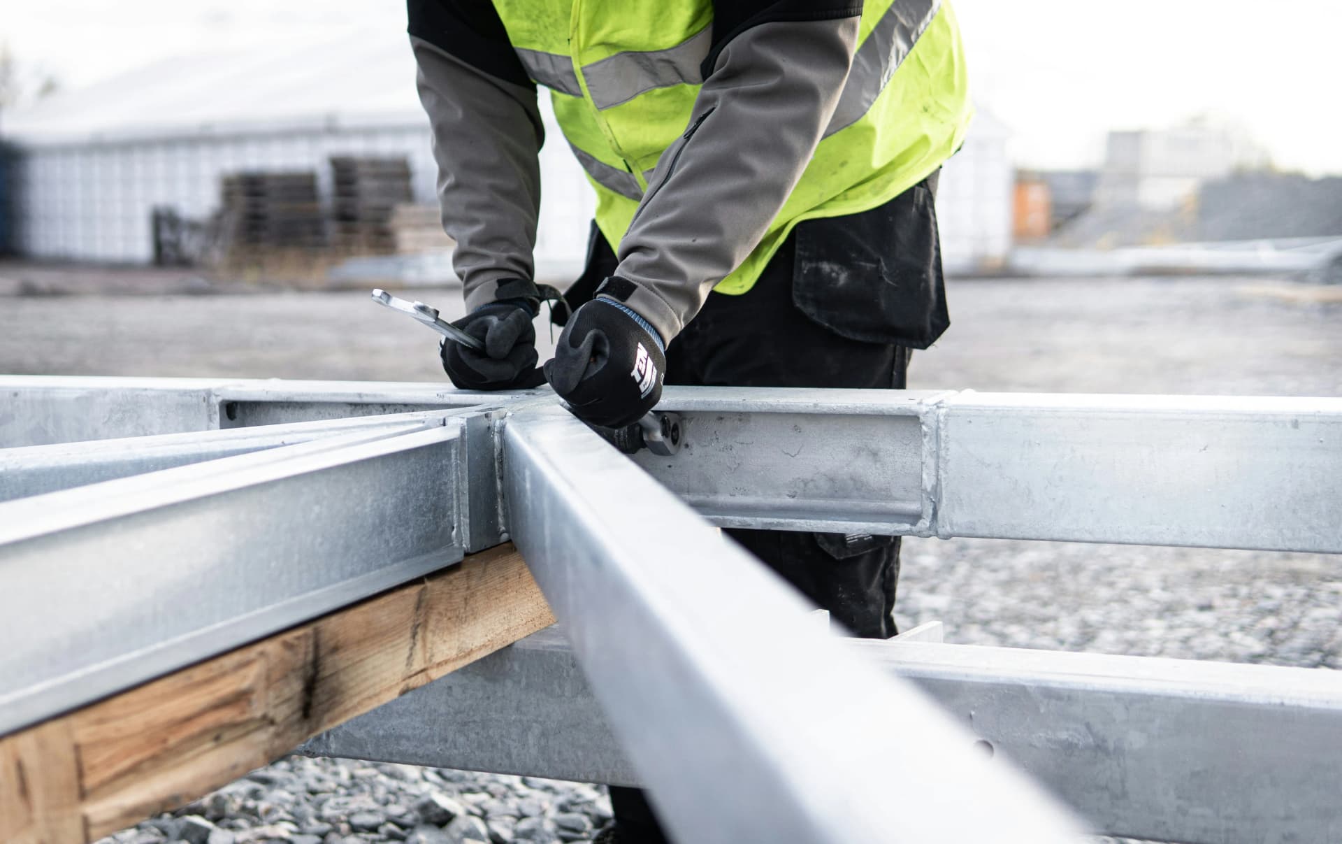Repair work addressing damaged sections of an existing roof