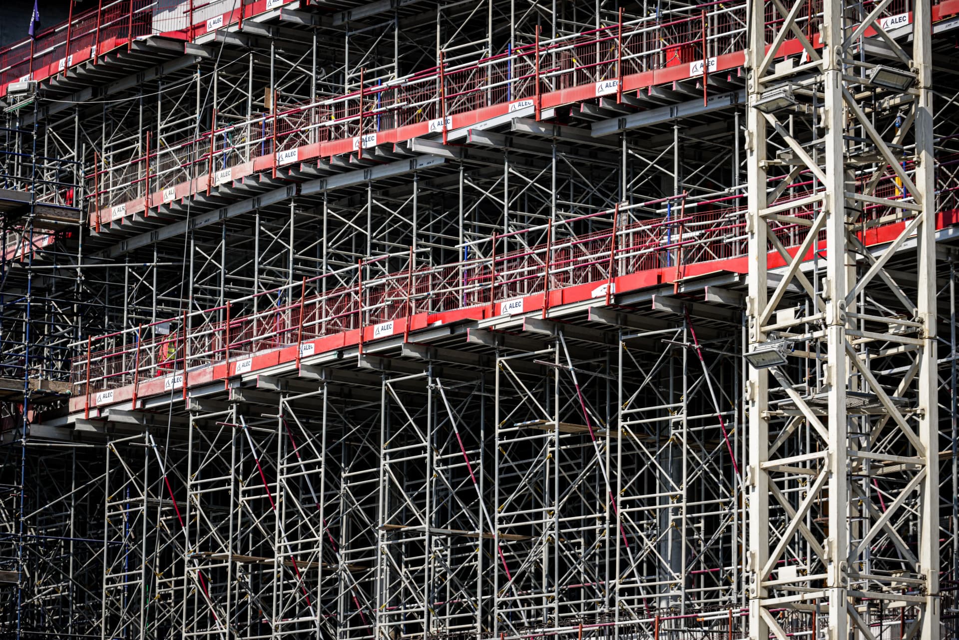 Site assessment of an existing façade before retention and demolition works