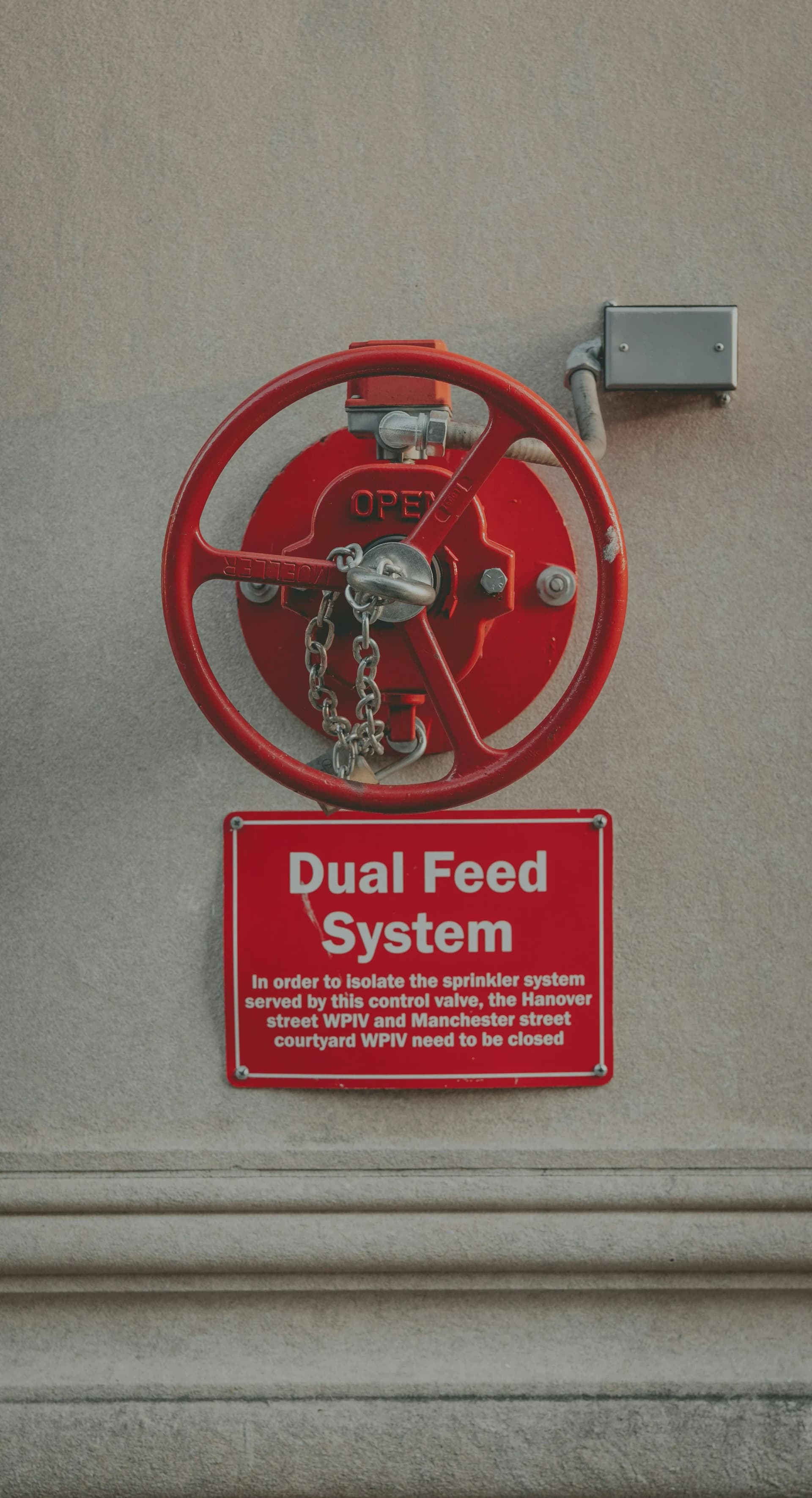 Fire sprinkler installed by Securak for fire protection