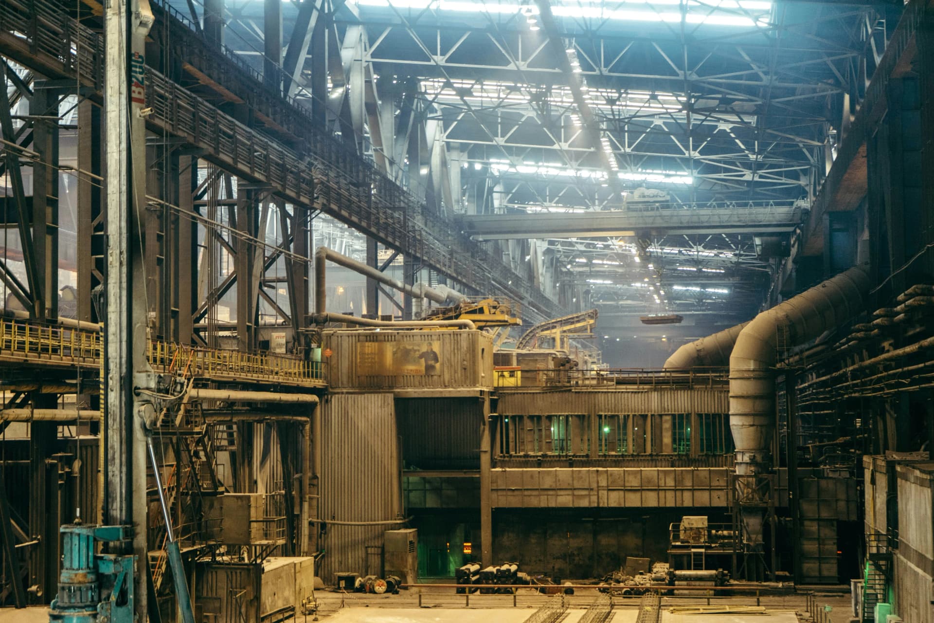 Professional team carrying out industrial demolition services